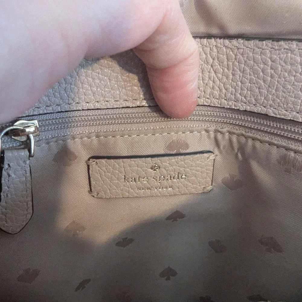 Kate Spade Leila Pebbled Leather Flap Shoulder Bag.